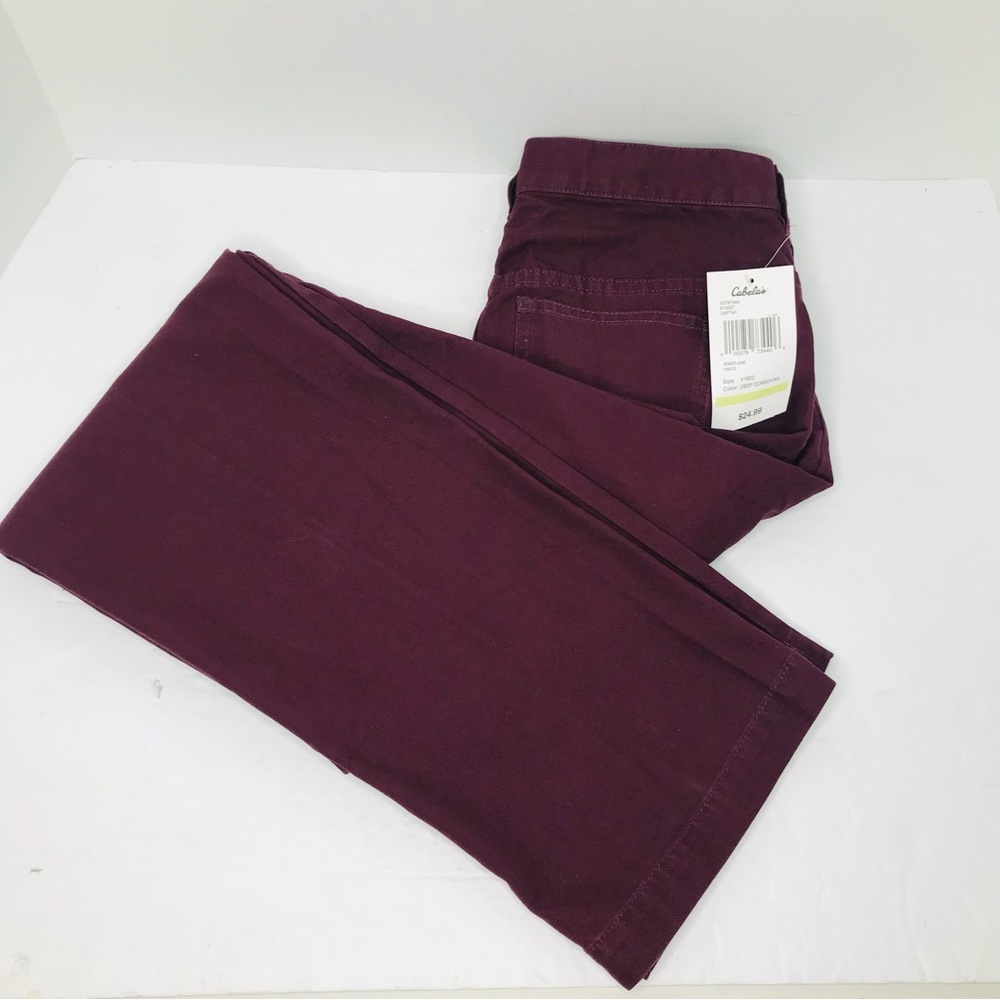 Cabelas casuals women’s pants jeans size 4 regular plum purple